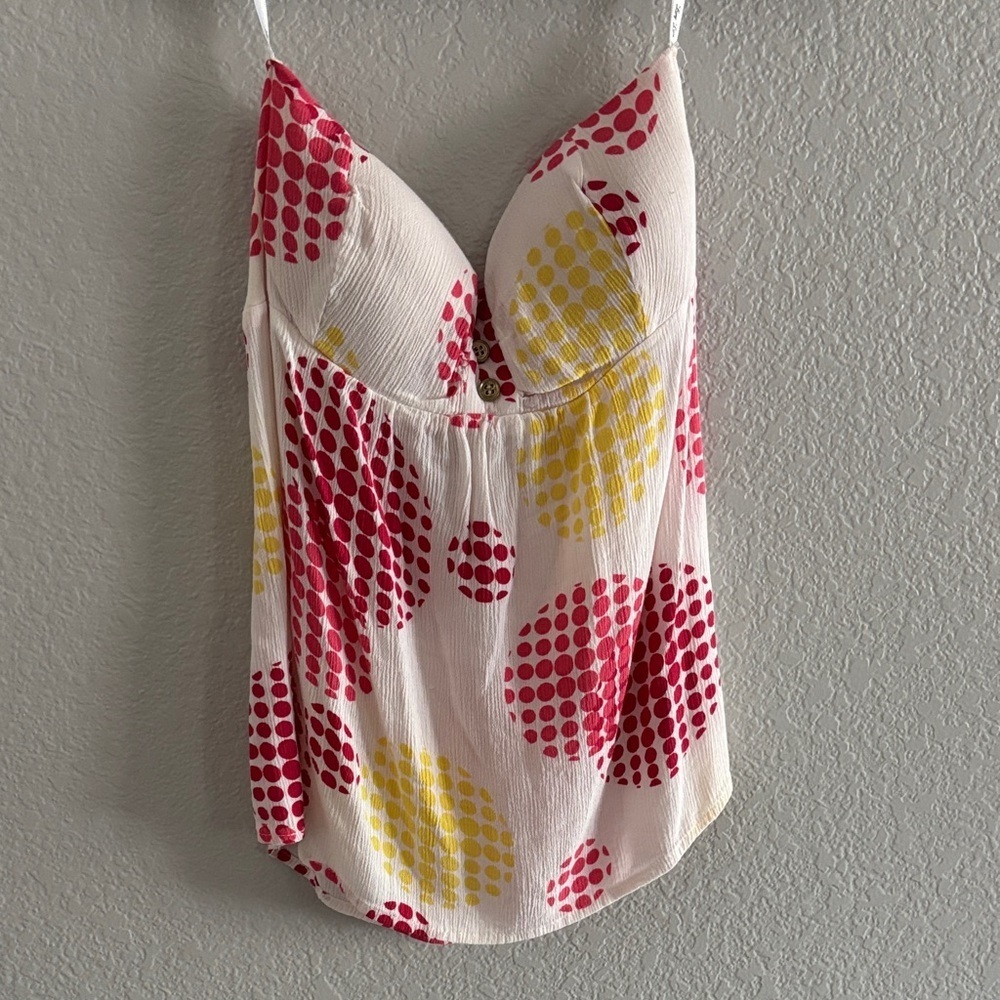 Lucy love Polka Dot Women's Top - Red, Yellow, and White